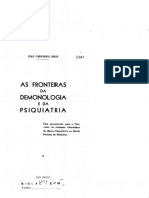 As Fronteiras Da Demonologia e A Psiquiatria - Tese PDF