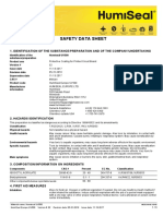 Safety Data Sheet for Humiseal UV500 Protective Coating
