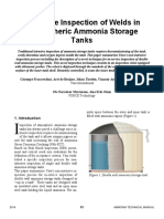 In-Service Inspection of Welds in Atmospheric Ammonia Storage Tanks