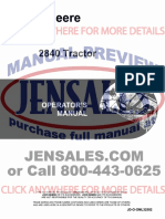 John Deere Tractor Operators Manual 2840 Tractor 3130 Tractor PDF