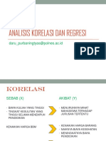 Analisis Korelasi dan Regresi dalam