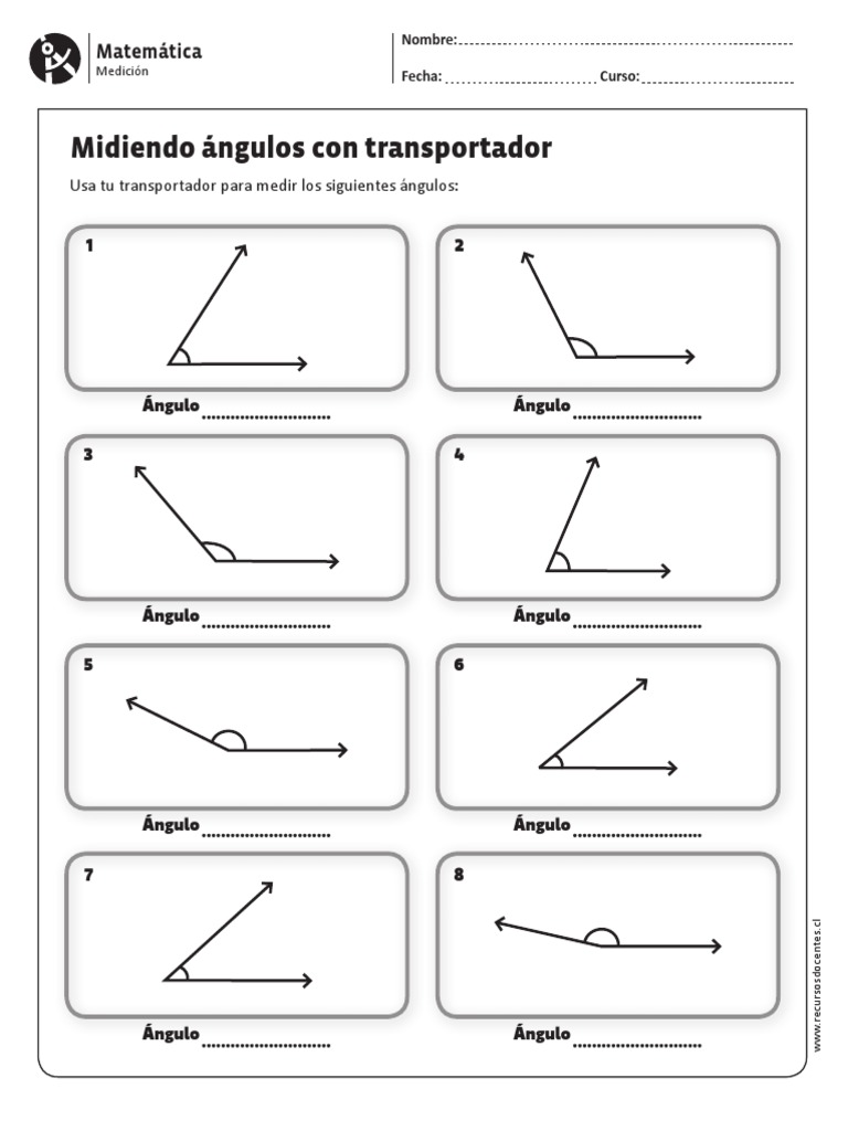 Guía de Ángulos Con Transportador PDF | PDF