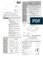 Optex D3if Instruction Manual