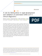 A Role For Biofoundries in Rapid Development and Validation of Automated Sars-Cov-2 Clinical Diagnostics
