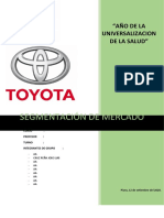 Segmentacion de Mercado - Caso Toyota
