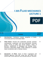 MI 205 Luid Mechanics: B. K. Gandhi