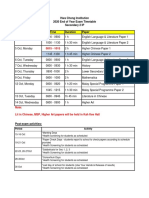 2020 S2 EOY Exam Timetable