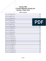 Section 500 Annular Volume Between Casing and Casing or Open Hole