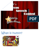 Humorous Speech Contest