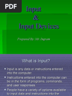 Input and Input Devices