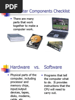 Computer Components Checklist: There Are Many Parts That Work Together To Make A Computer Work