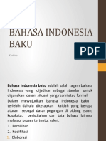 P2.a Materi Ke-2 Pengertian, Fungsi Dan Ciri Bahasa Indonesia Baku