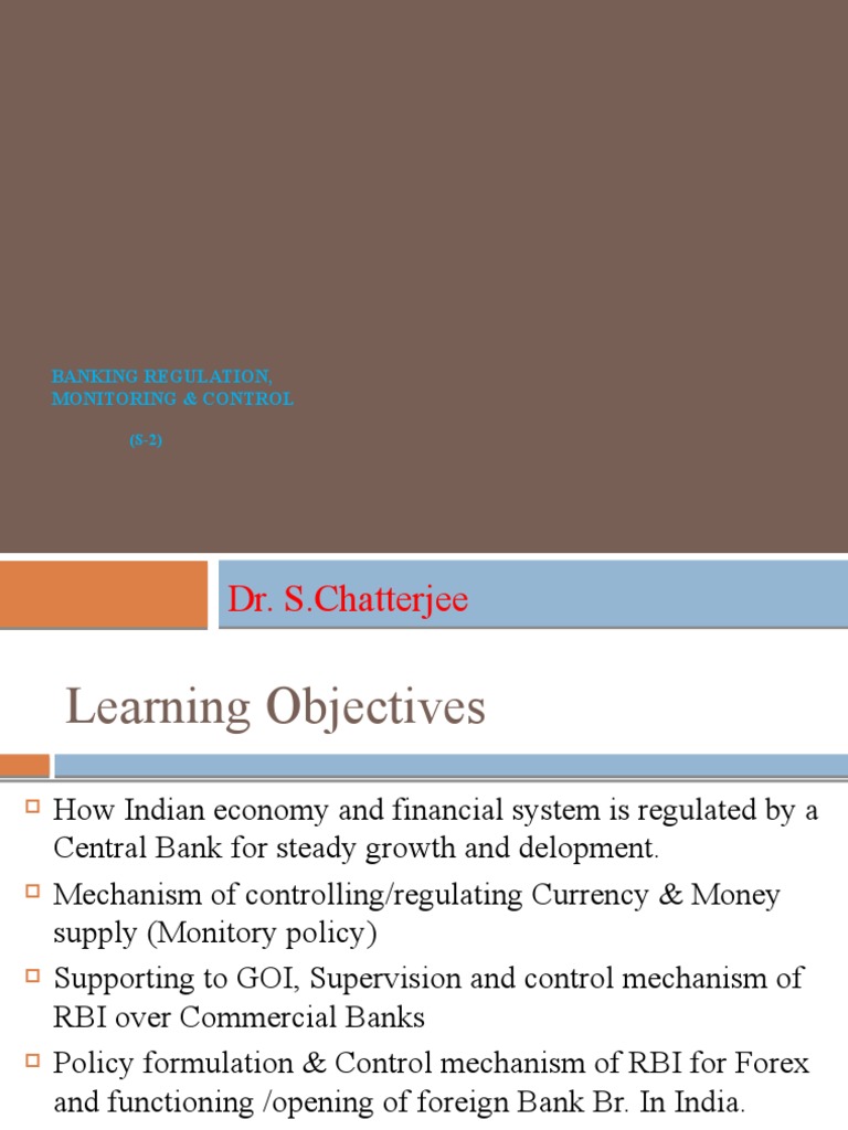 RBI's Role in Banking Regulation | PDF | Reserve Bank Of India | Money ...