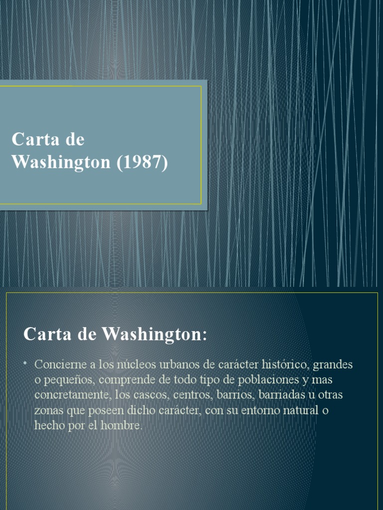 Carta de Washington (1987) PDF
