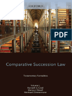 Comparative Succession Law. Testamentary Formalities