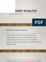 Literary Analysis - Presentation