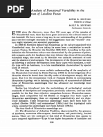 Binford, Binford - 1966 - A Preliminary Analysis of Functional Variability in The Mousterian of Levallois Facies PDF