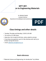 Class Notes For Engineering Materials (MNIT Jaipur)