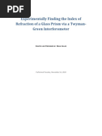 Download Lab 6 - Interferometry Experiment by Brian Hallee SN47887762 doc pdf