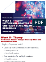 Week 5 - Theory - Unsteady State and Multiple Reactions