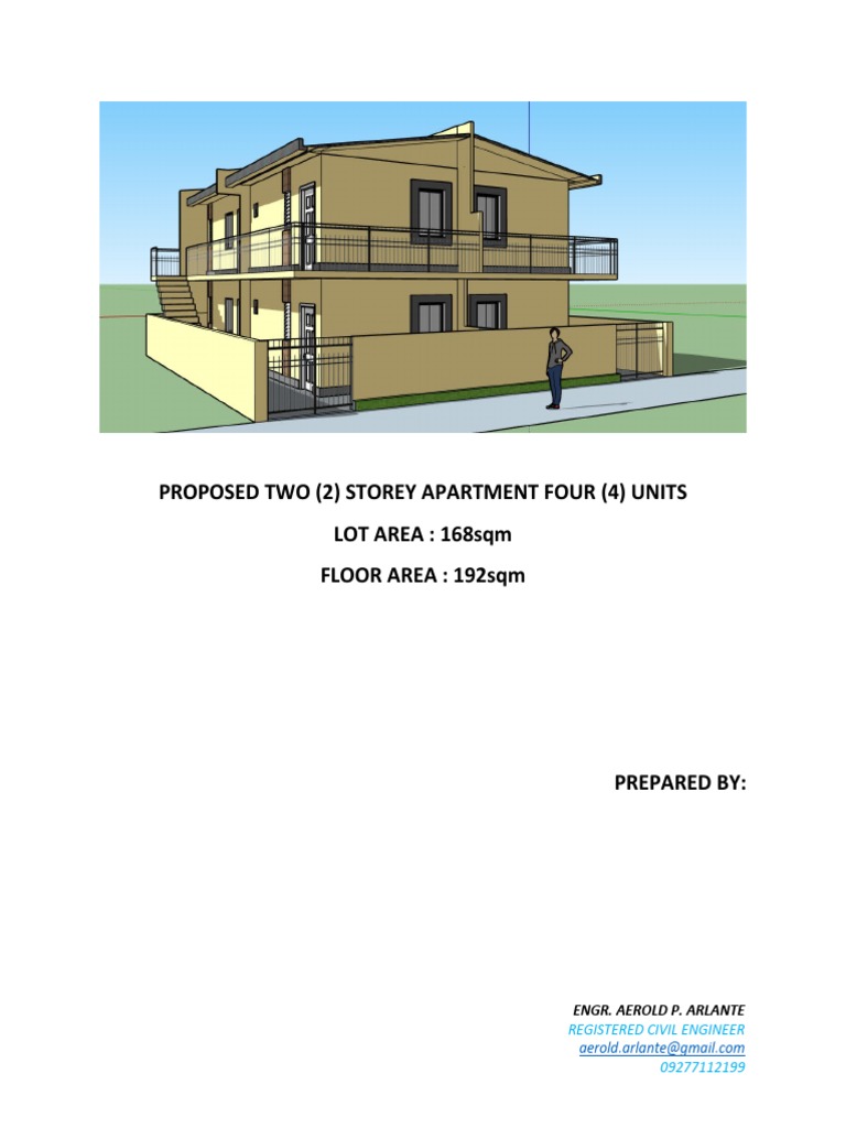 Proposed 2-Storey Apartment Plans | PDF