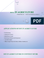 Iot in Agriculture: Submitted By:-Vinay Baunthiyal Pgdm-17