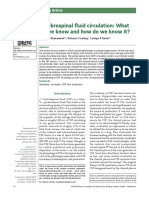 Cerebrospinal Fluid Circulation What Do We Know and How Do We Know It