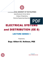 Electrical Systems and Distribution (Ee 8) : Lecture Series 1