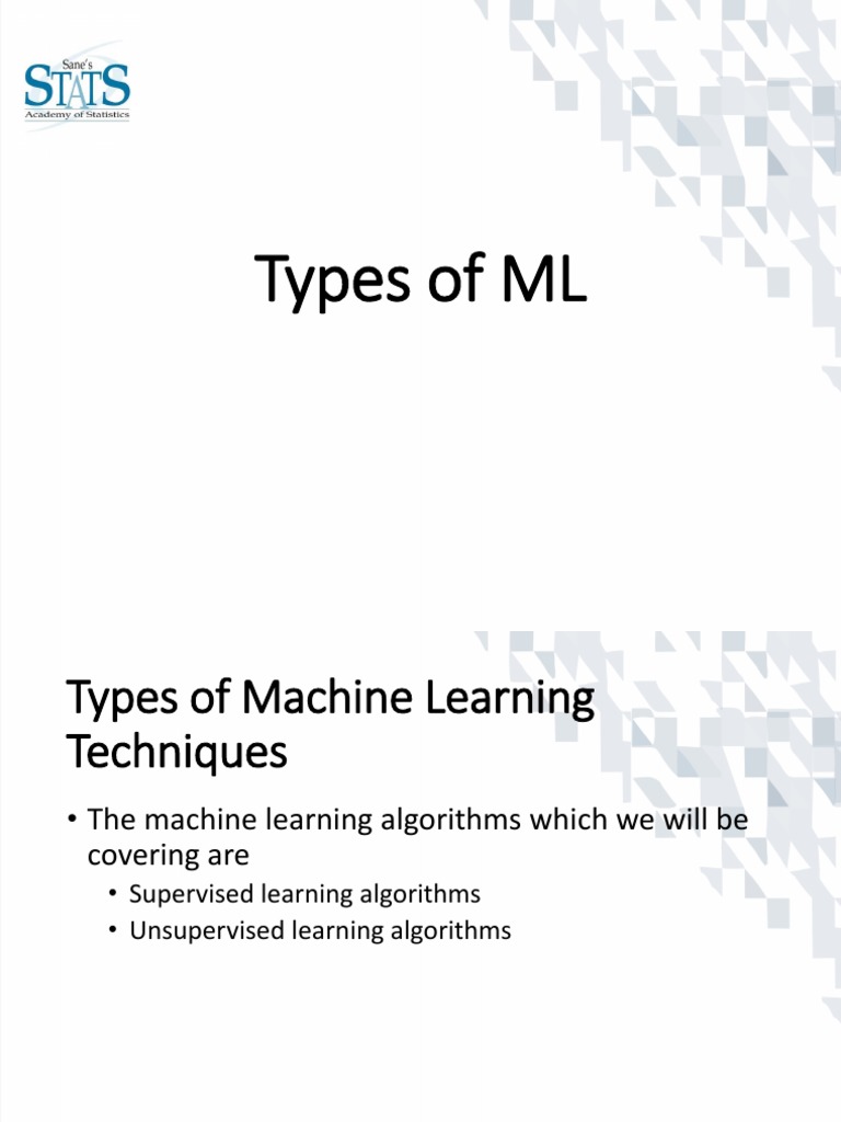 Types of ML | PDF | Dependent And Independent Variables | Machine Learning