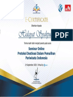 Seminar Online Protokol Destinasi Pariwisata Indonesia