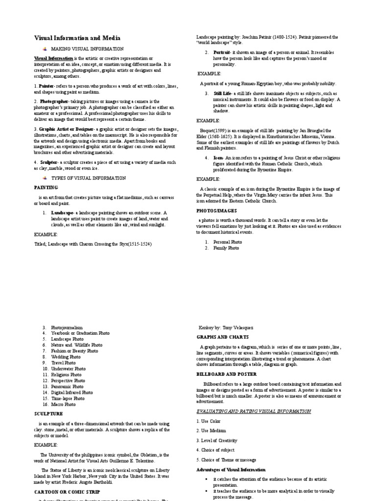 Visual & Audio Media Creators Guide | PDF | Sound Recording And ...