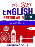 Over 200 English Irregular Verbs Part 1 Levels A1 A2 B1 B2 C1 C2