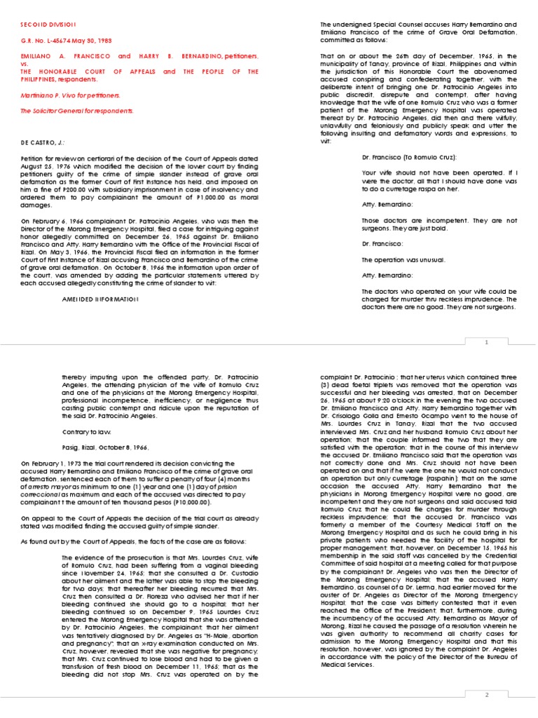 Crim Pro Cases Download Free PDF Defamation Statute Of Limitations