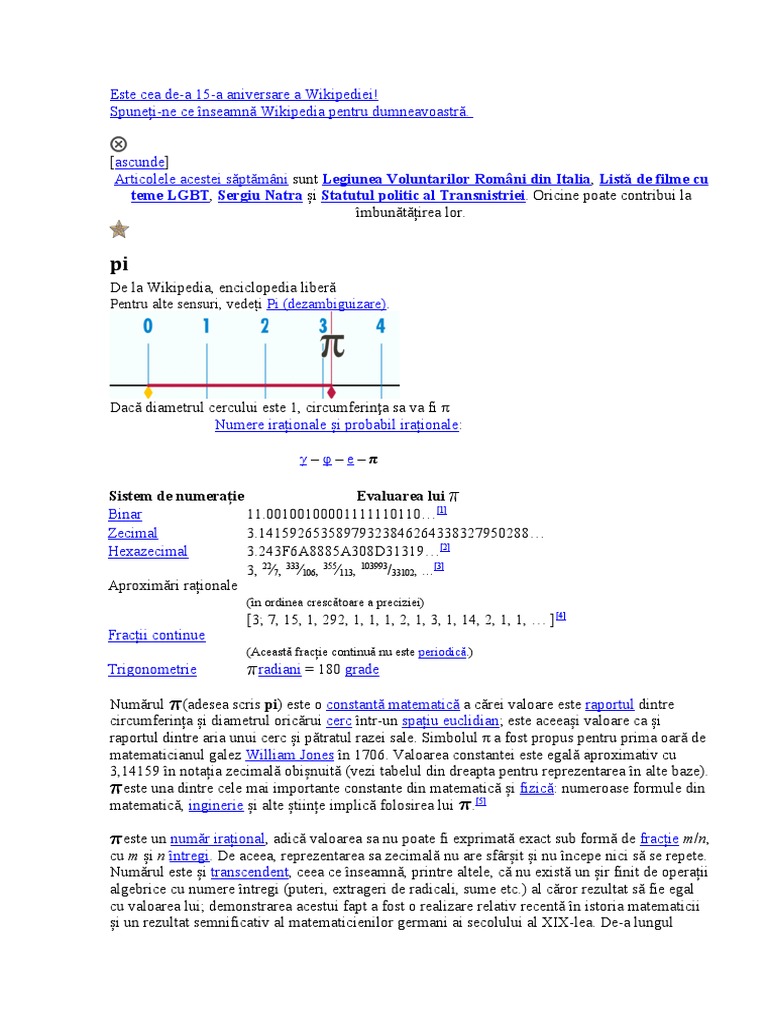 Numarul PI | PDF
