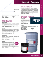 Specialty Products: Plug Building Sprayable Filler