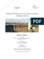 Automated High Precision Optical Tracking of Flying Objects: Master Thesis