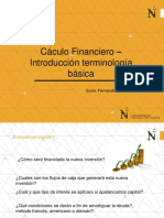 Cálculo Financiero-Introducción Terminología Básica PDF