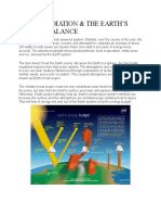 Solar Radiation, Earth's Energy Balance & Climate Stability