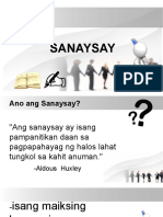 Sanaysay - PPT 1st