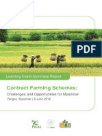 Contract Farming Schemes:: Learning Event Summary Report