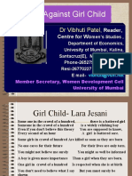 Biases Against Girl Child: Health and Labour by Vibhuti Patel