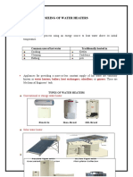 1 Sizing of Water Heater