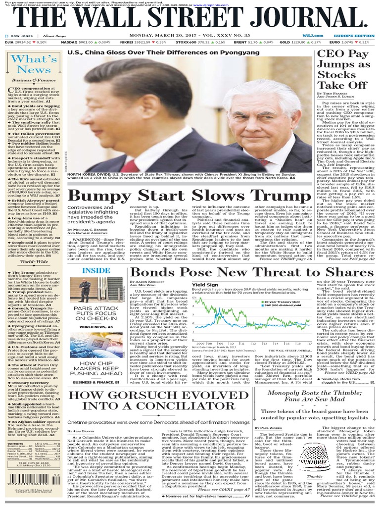 Wallstreetjournaleurope 20170320 The Wall Street Journal Europe PDF