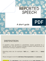 Reported Speech: A Short Guide