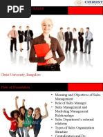 intorduction to sales management