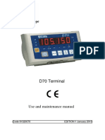 D70 Terminal: Use and Maintenance Manual