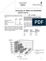 Plate Wear and Starting Gear On GR801 and GR/GRS900 (Series 3 and 4)
