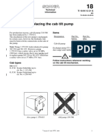 Replacing The Cab Tilt Pump: Items