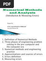 A Module On Introduction and Measuring Errors in Numerical Methods PDF