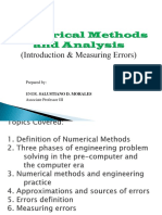 A Module On Introduction and Measuring Errors in Numerical Methods PDF